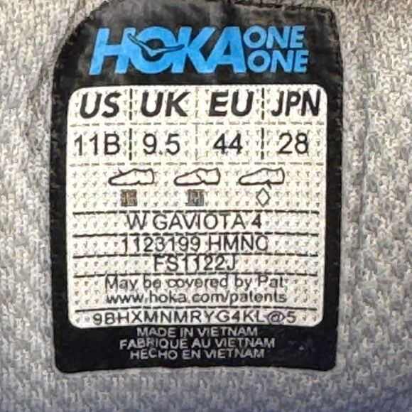 Hoka One One Gaviota 4 Running Shoes Womens Size 11 Gray Pink Orange Stability - Picture 9 of 9